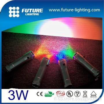 10 basic color RGB led flashlights